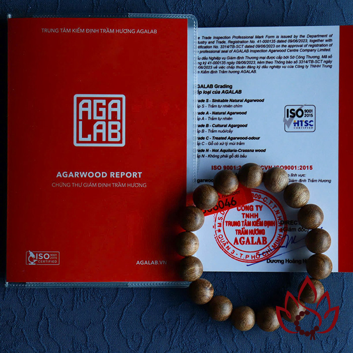 Vòng Trầm Hương Hạt Tròn | 12 Ly | Trầm Tốc Banh Tự Nhiên